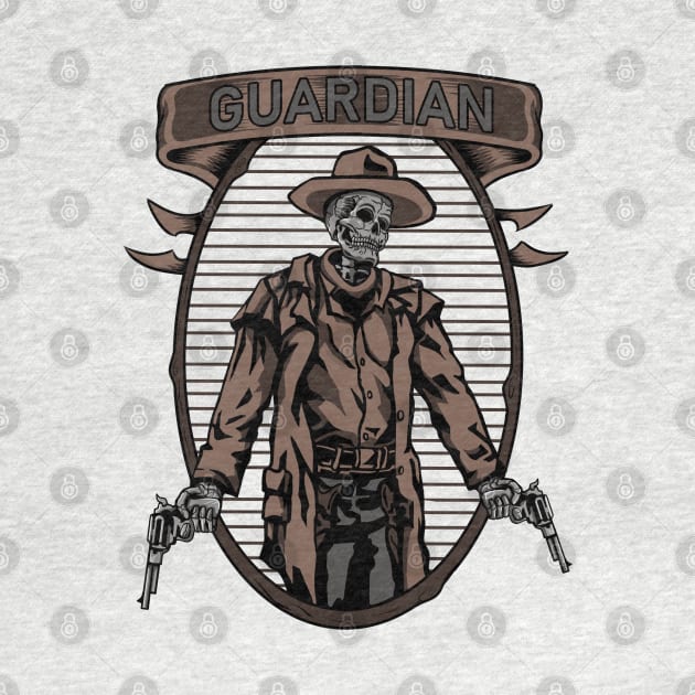 Vintage Skull Cowboy #3 by BLUESIDE